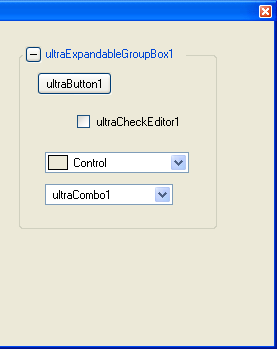 example of ultraexpandablegroupbox host other control