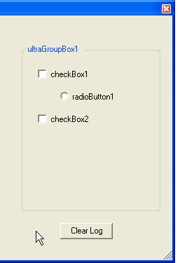 ultragroupbox hosted other controls