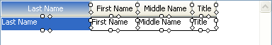 ultratree columnset layout designer showing the last name column being resized