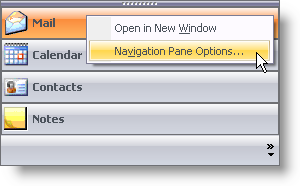 hide the navigation pane context menu for a particular group