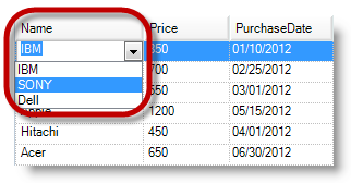 WinGridExcelExporter Exporting Drop down List to Excel 1.png