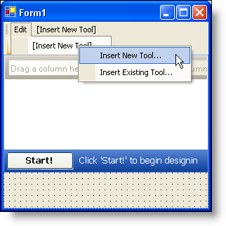 ultratoolbarsmanager design time new tool insertion