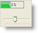 shows ultraprogressbar with gradient coloring used in the indicator