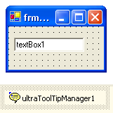 ultratooltipmanager and inbox text box on a form at design time
