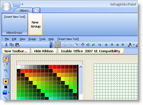 example of ultratoolbarsmanager toolbar