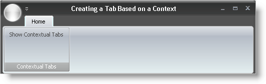 creating a tab based on a context