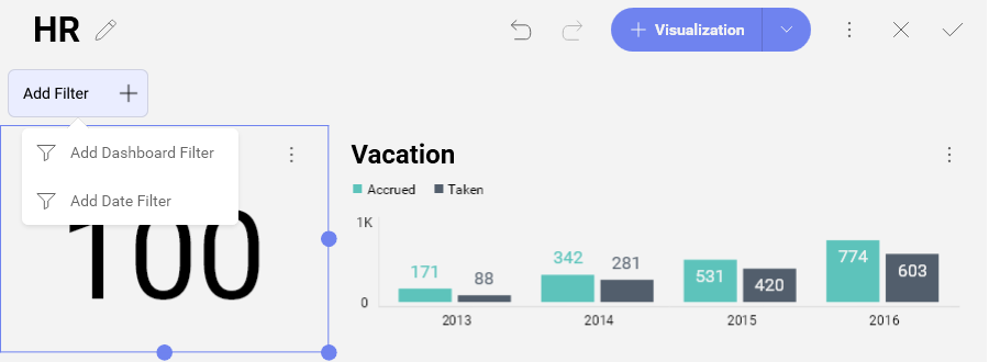 Adding a new dashboard filter