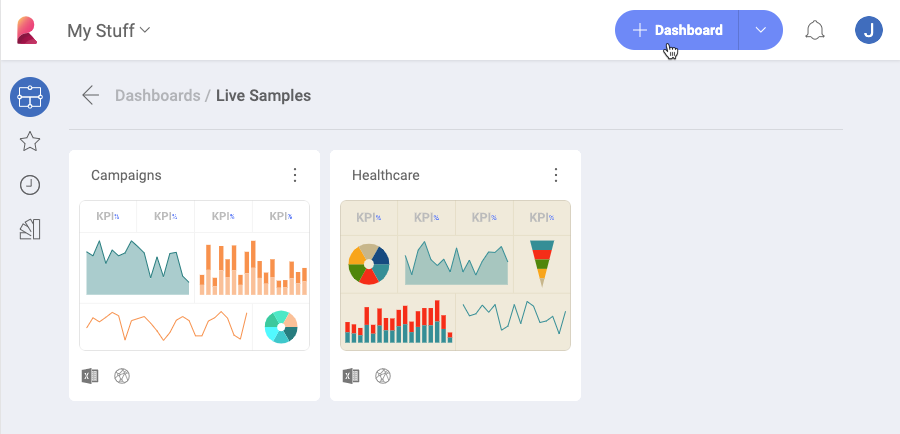 Creating new dashboard
