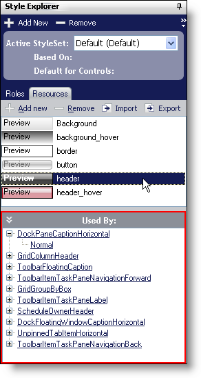 Image of Resource tab