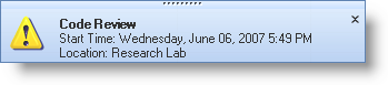 displaying a ultradesktopalert window when a winschedule reminder comes due