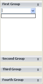 another example of ultraexplorerbar hosting .net windows forms controls.