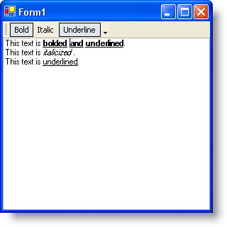 determining if text is in a specific format for text in ultraformattedtexteditor