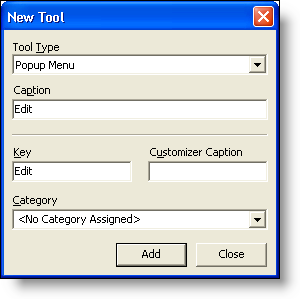 ultratoolbarsmanager new tool dialog