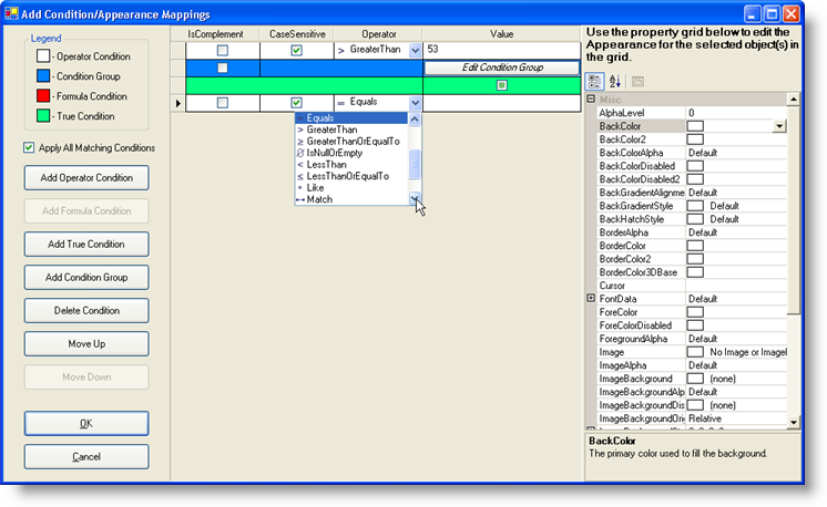 you can now conditionally format cells in ultragrid columns